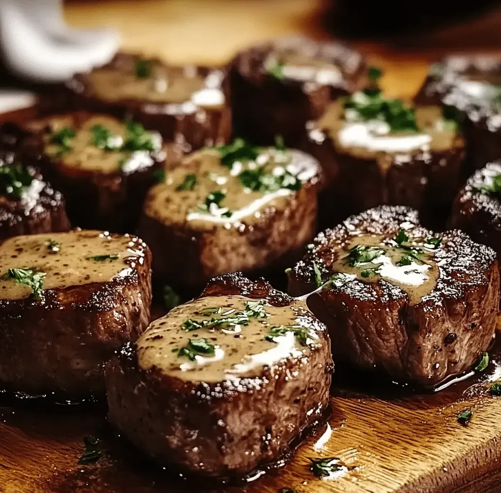 Tender Steak Bites preparation