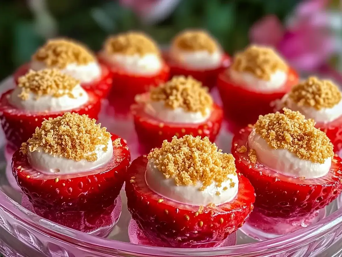 Irresistible Deviled Strawberries Recipe with Cheesecake Filling