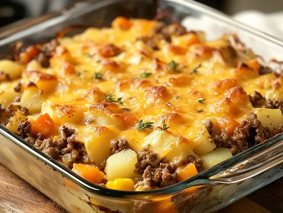 Amish Hamburger Bake with Fall Veggies – A Perfect Comfort Food
