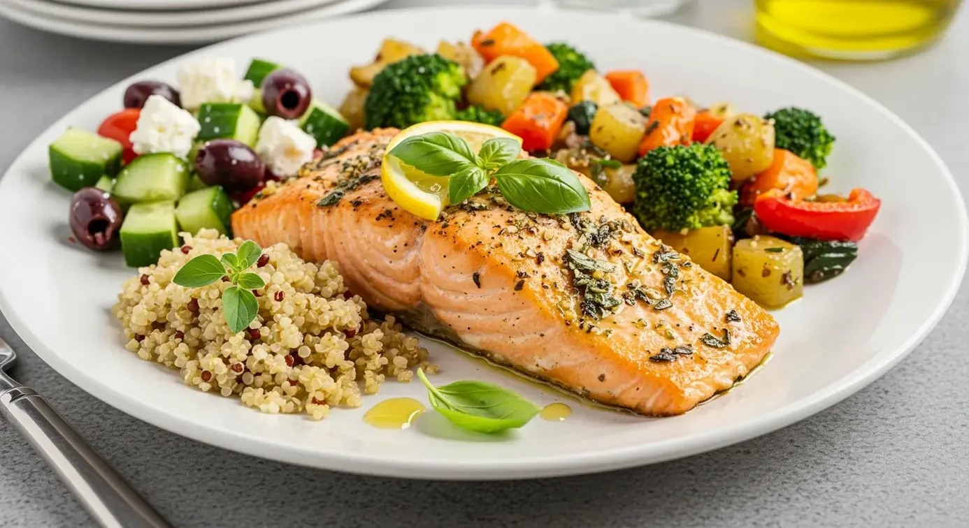 Easy Mediterranean Salmon with Herbs