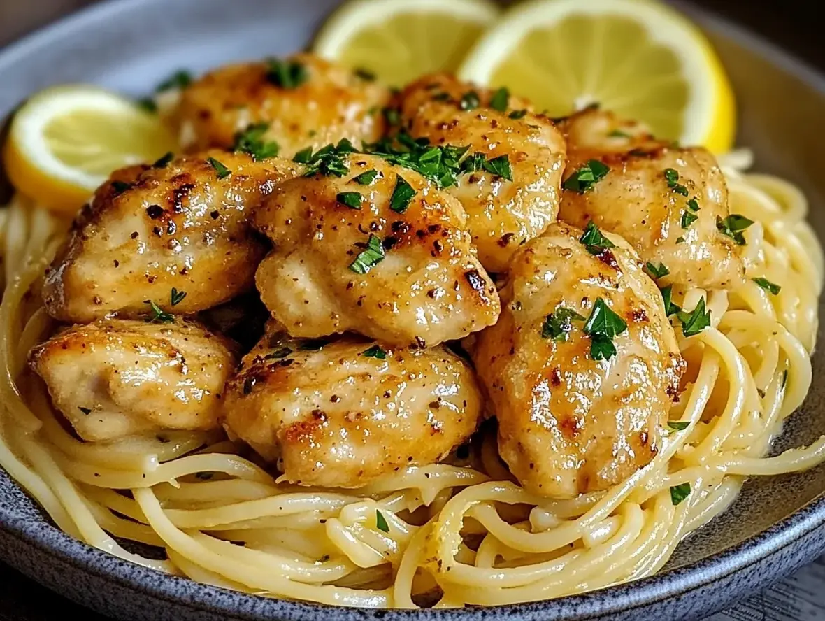 Garlic Butter Chicken Recipe with a Lemon Parmesan Twist