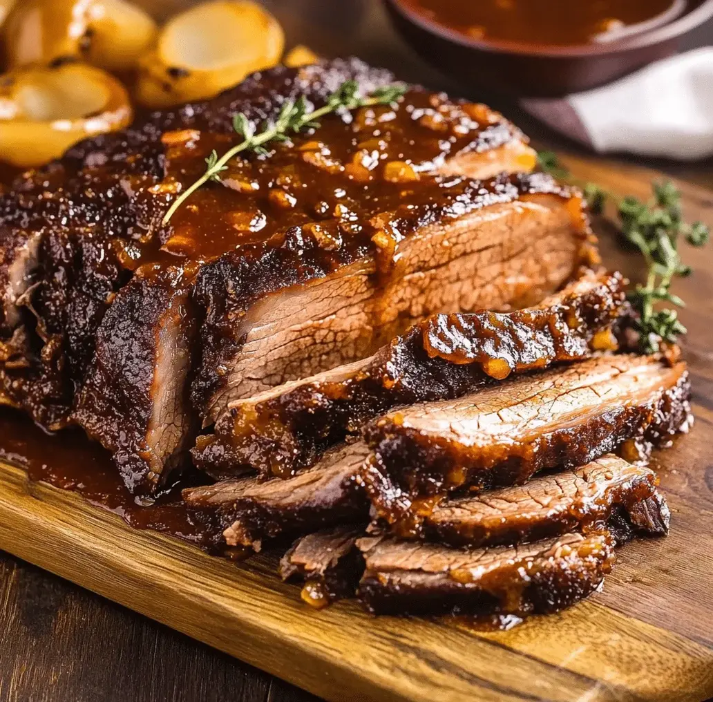 Slow cooker beef brisket with vegetables