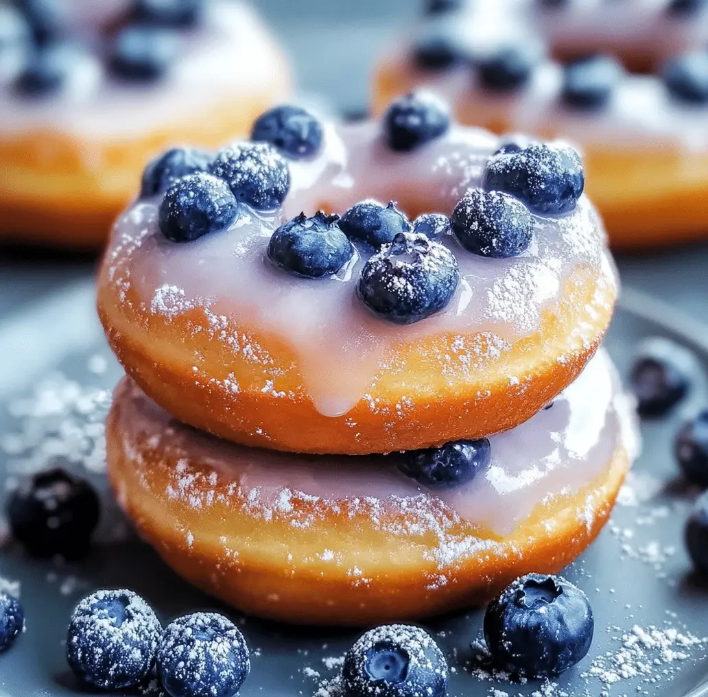 Air Fryer Blueberry Donuts batter in muffin tin