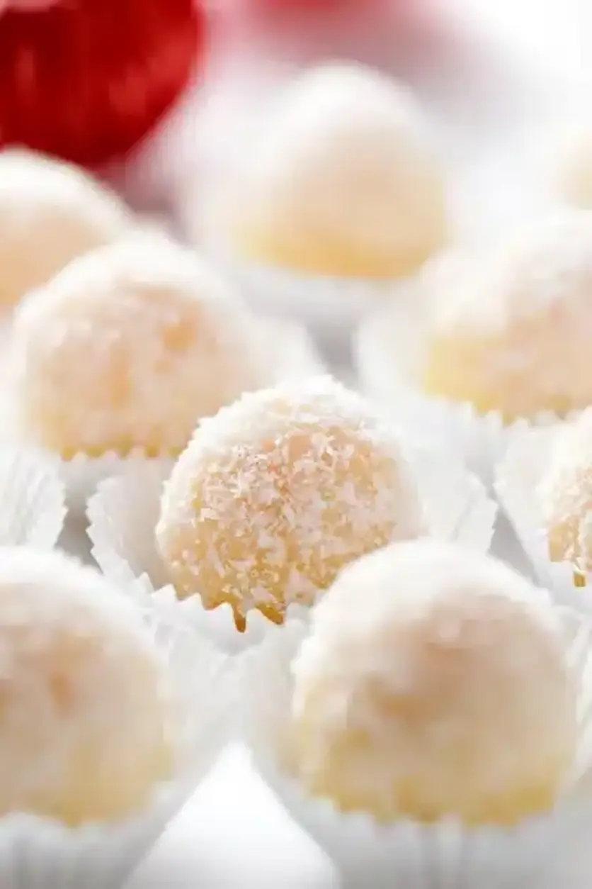 Snowball Coconut Fudge Truffles - Keto Treat!
